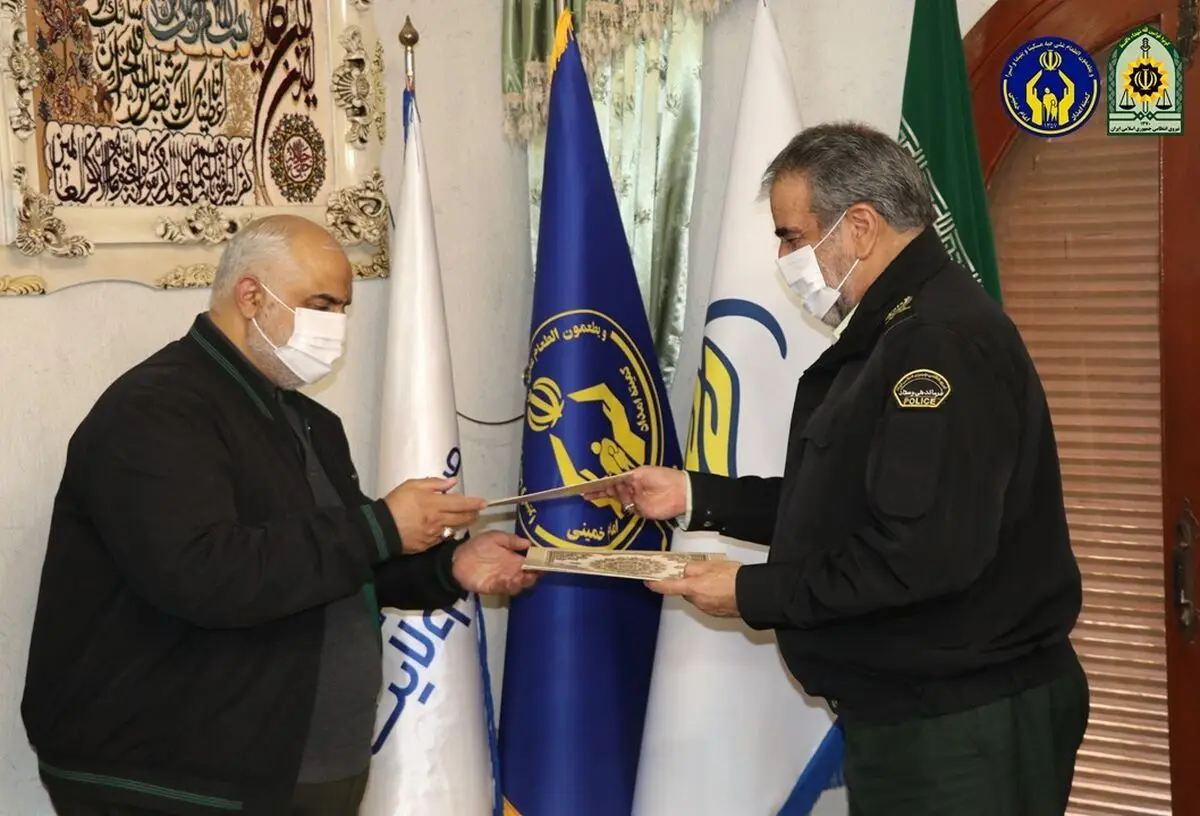 امضای تفاهم نامه همکاری بین کمیته امداد البرز و نیروی انتظامی استان 