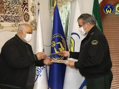 امضای تفاهم نامه همکاری بین کمیته امداد البرز و نیروی انتظامی استان 