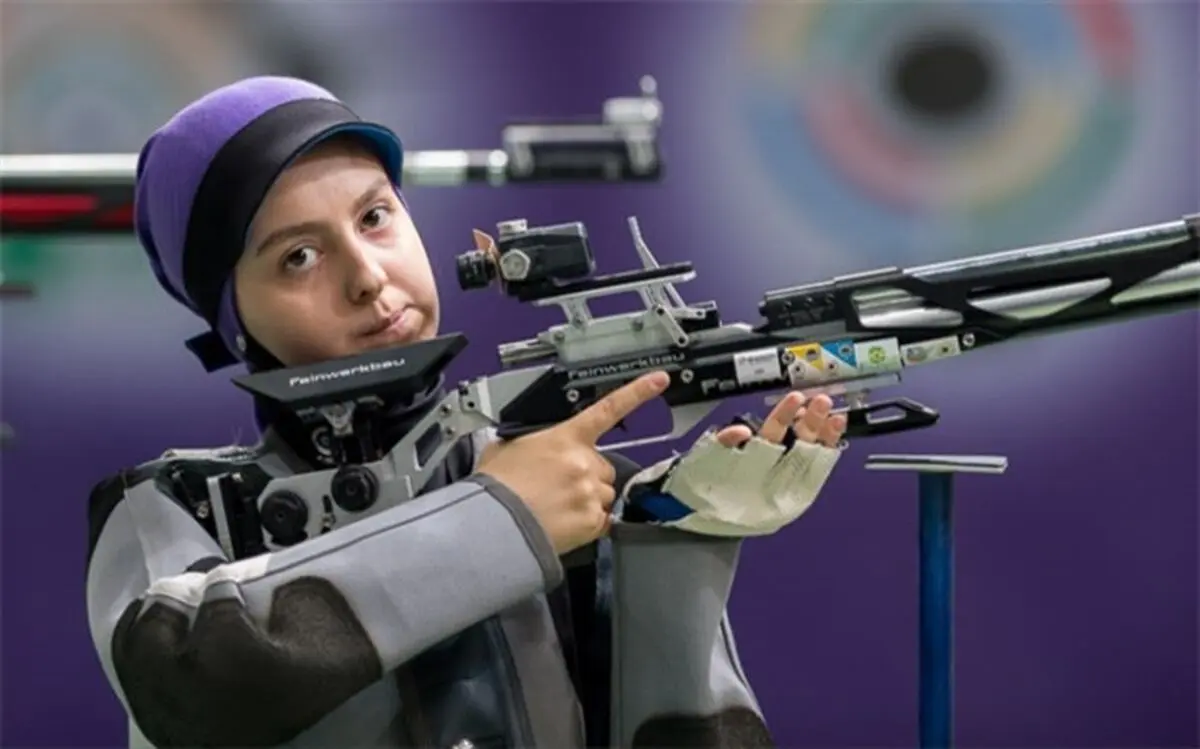 صادقیان در تفنگ بادی 10 متر هشتم جهان شد