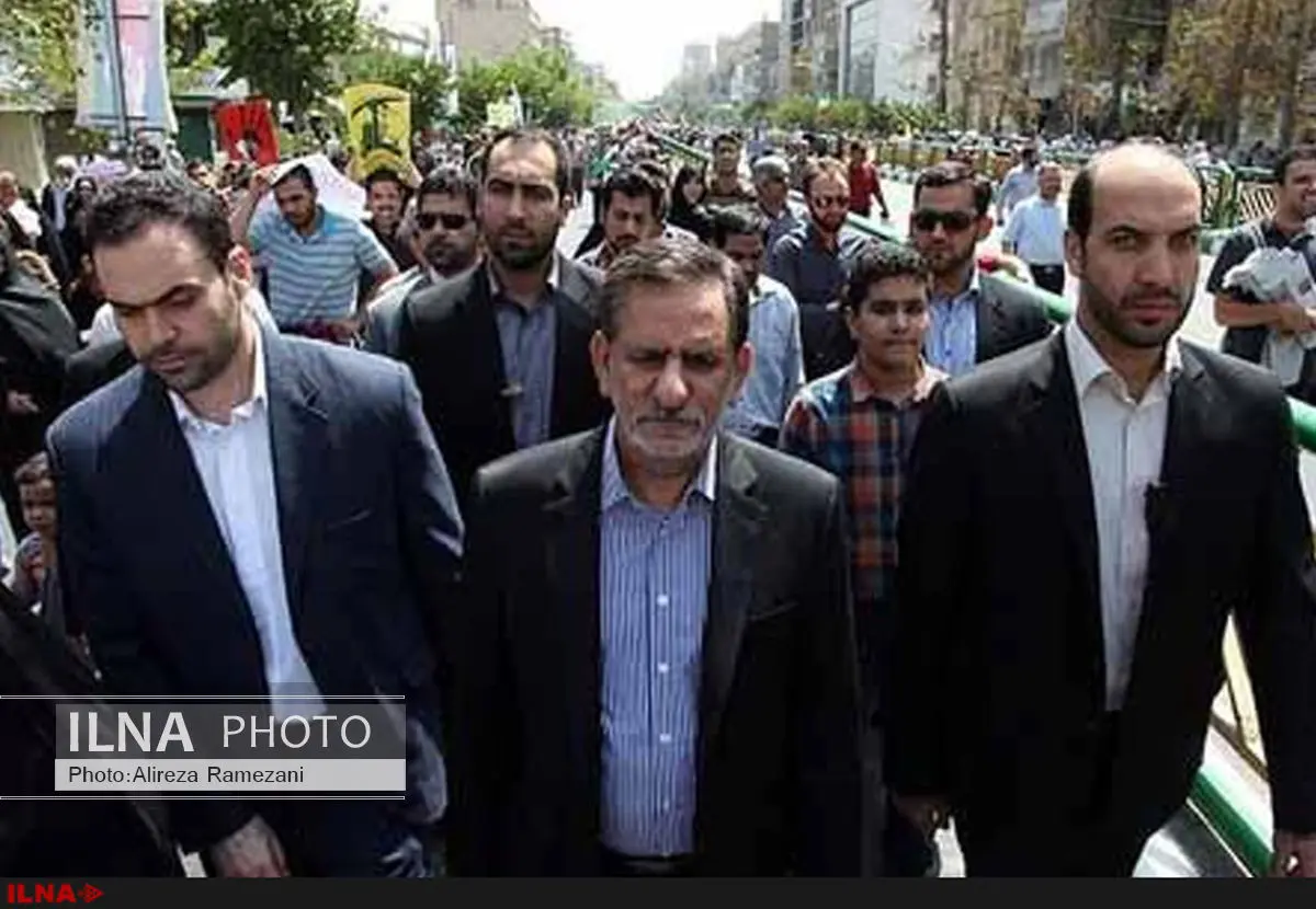حضور معاون اول رئیس جمهور در راهپیمایی روز قدس
