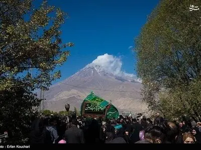 تصاویری از آئین سنتی نخل گردانی در روستای نوا