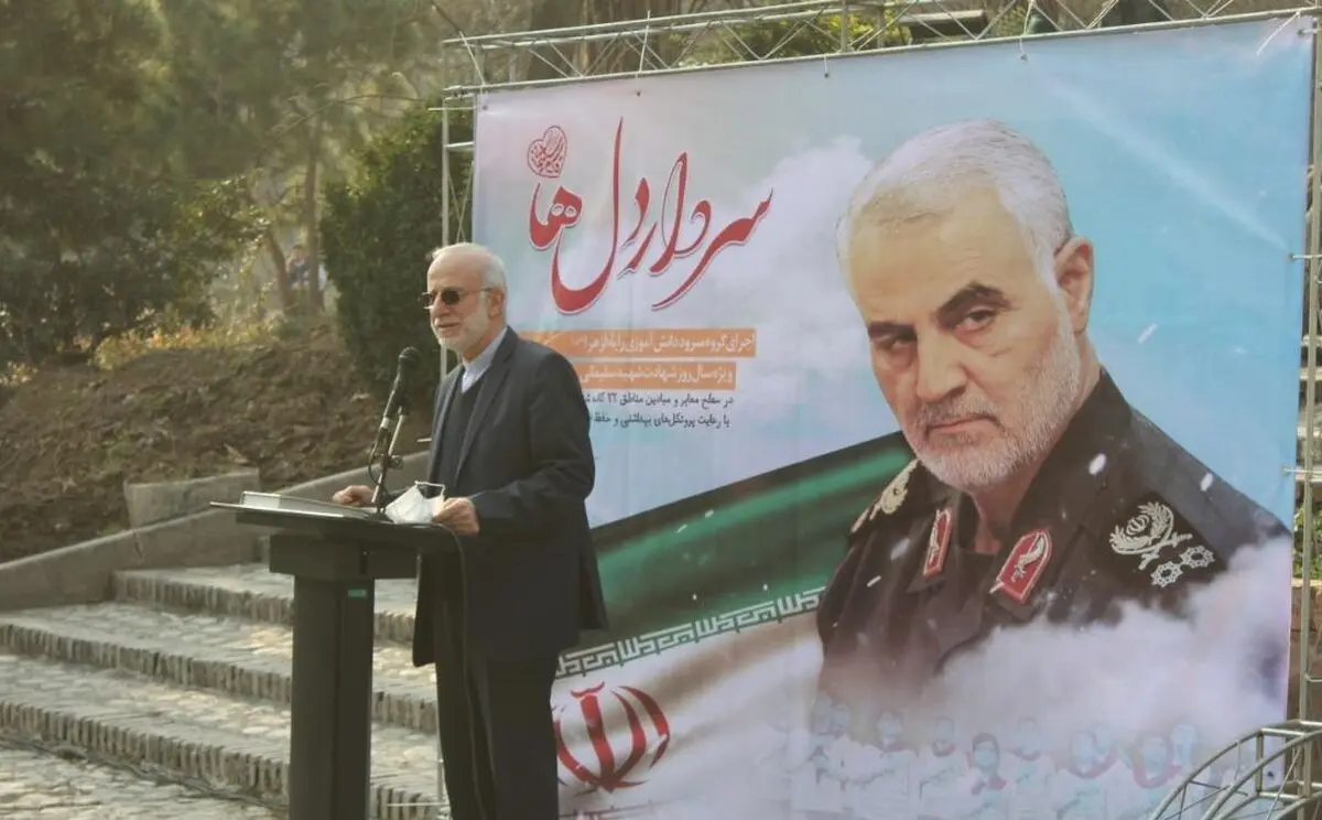  رونمایی از سردیس حاج قاسم سلیمانی رونمایی از مقاومت است