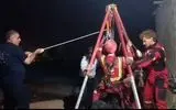 نجات مرد ۳۹ ساله از چاه ۶۰ متری در شهر صدرا
