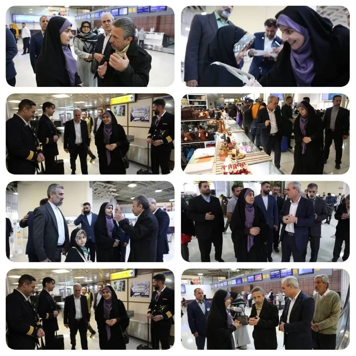 بازدید نوروزی وزیر راه و شهرسازی از ترمینال‌های فرودگاه مهرآباد