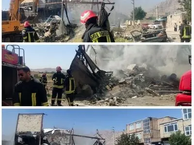 مهار آتش‌سوزی گسترده مغازه اوراقی خودرو در محله کرناچی کرمانشاه