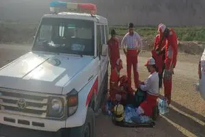 نجات ۲ کوهنورد گرفتار در ارتفاعات گرمسار پس از ۱۵ ساعت عملیات امدادی