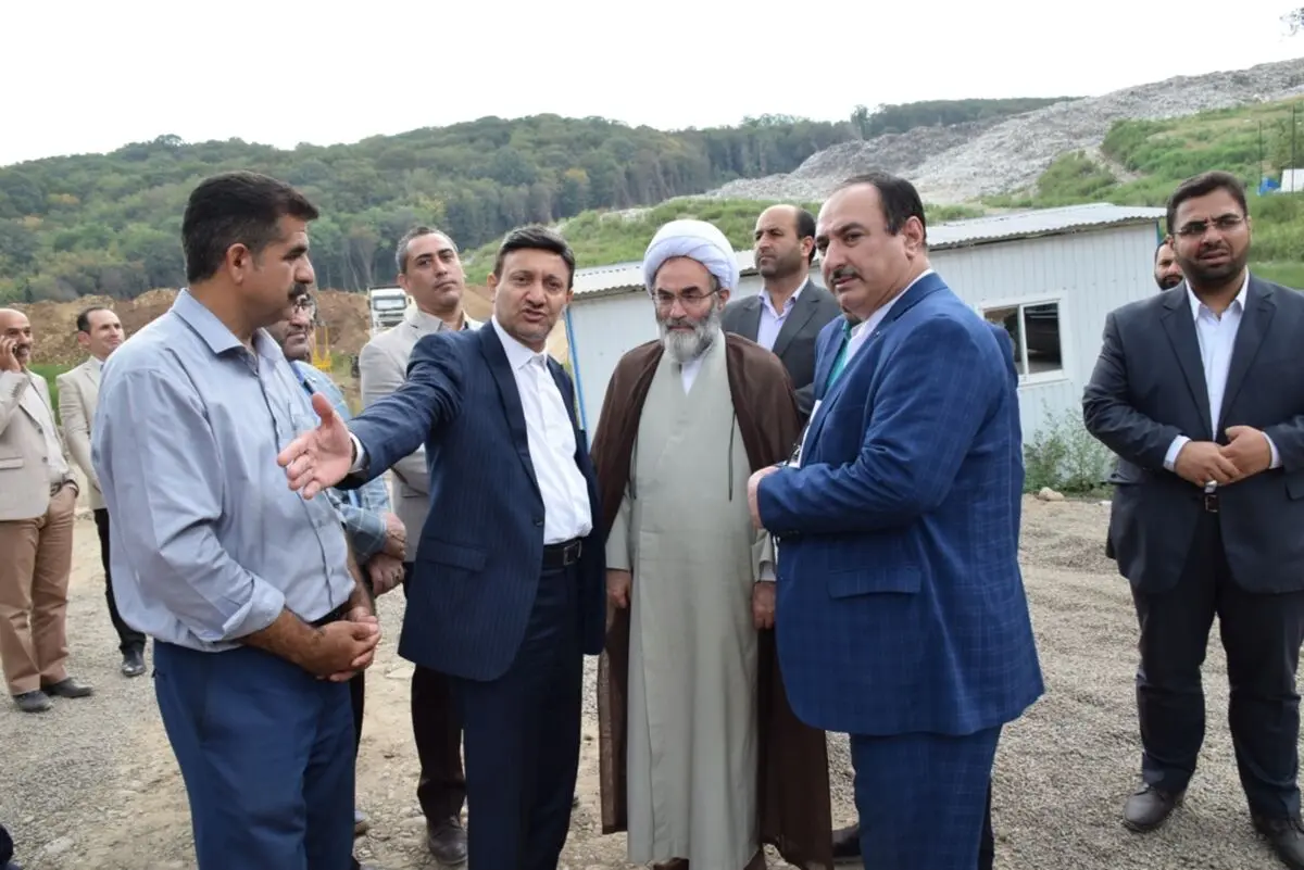 بازدید نماینده ولی فقیه در گیلان از محل دفن پسماند سراوان رشت