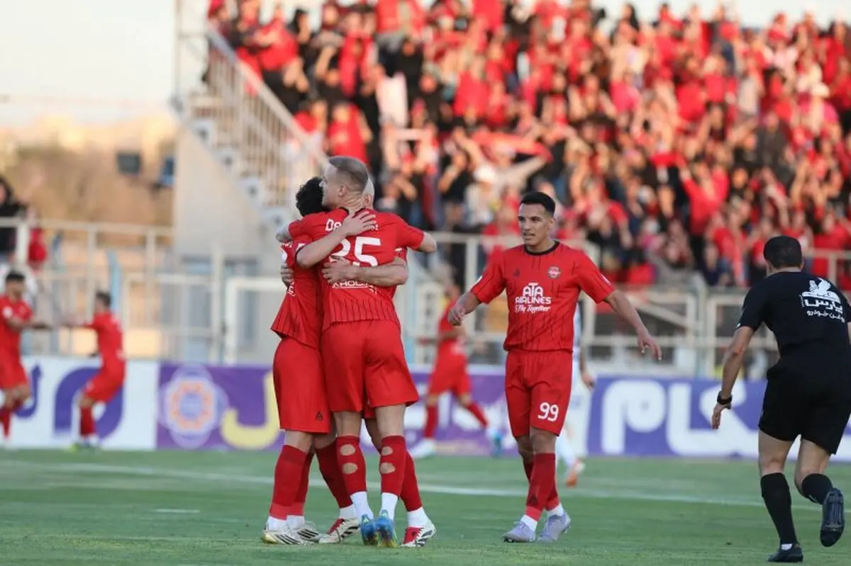 ویدیو: گل اول تراکتور به پرسپولیس توسط امیرحسین حسین‌زاده 
