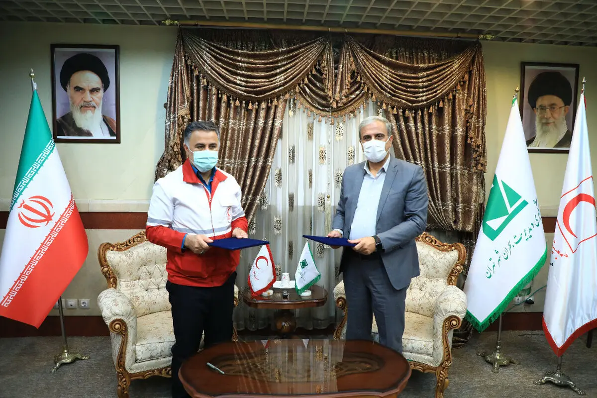 امضای تفاهم نامه مشترک میان مدیریت بحران تهران و جمعیت هلال‌احمر