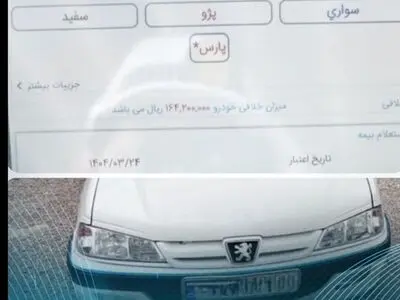 توقیف پژو با ۱۶ میلیون خلافی