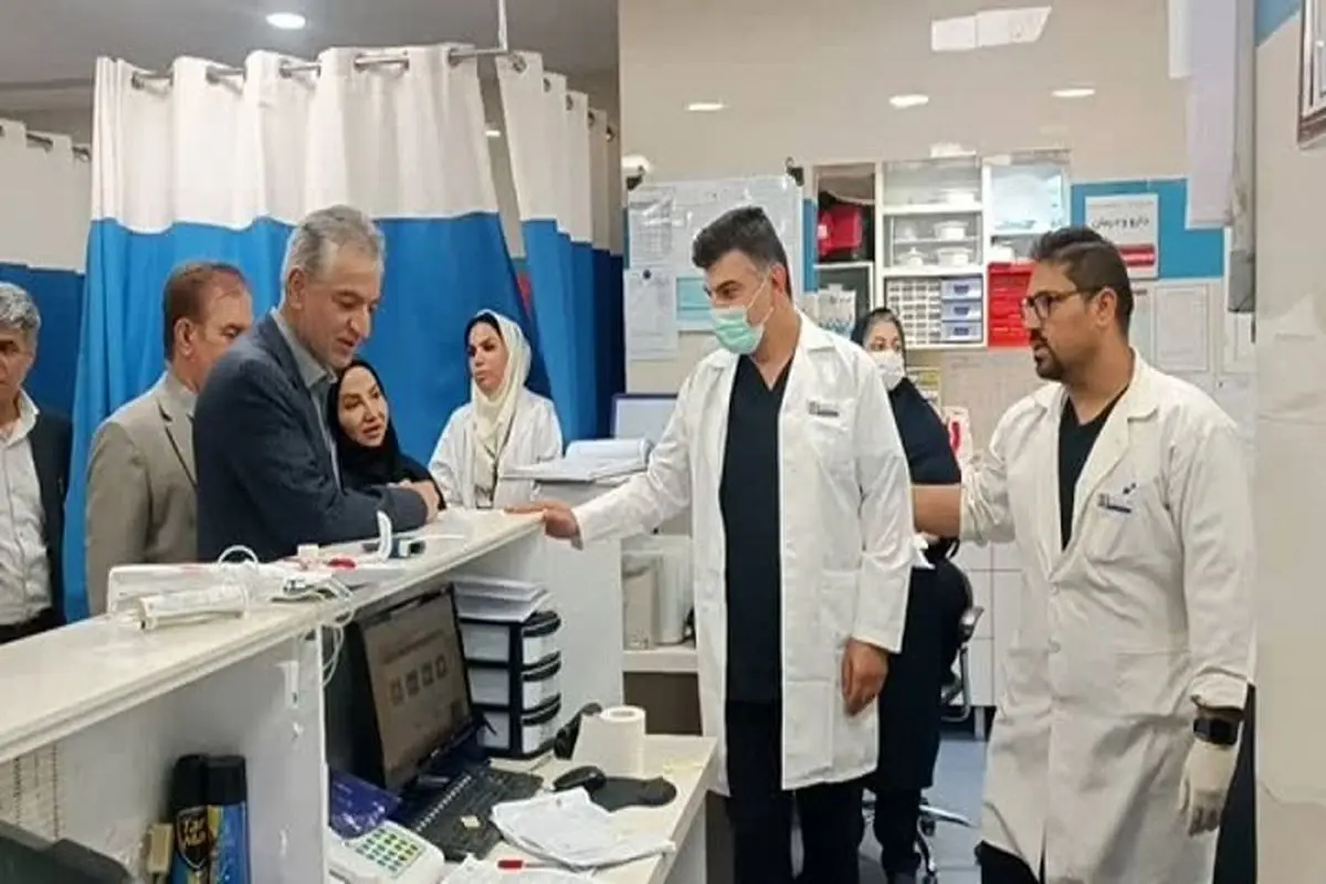 بازدید مدیرکل درمان مستقیم سازمان تأمین اجتماعی از بیمارستان‌های ملکی  خوزستان
