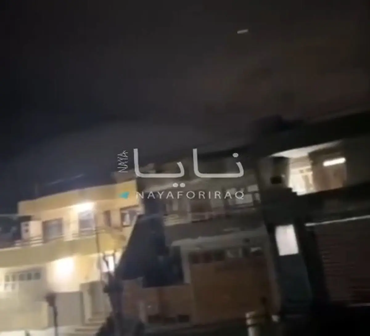 لحظه اصابت پهپاد به پایگاه تجزیه طلبان کرد در سلیمانیه عراق + فیلم