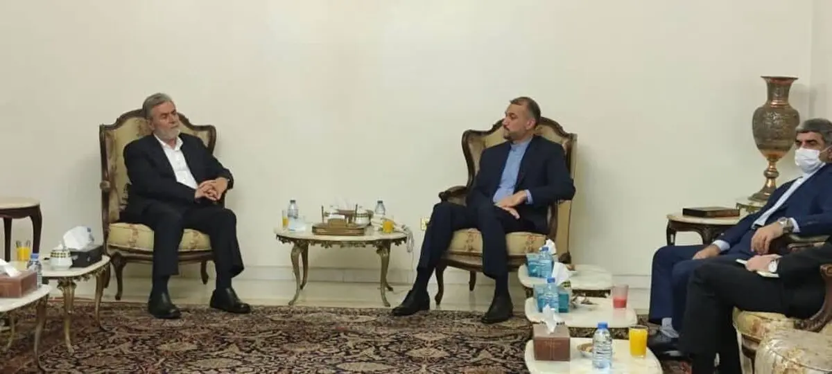 دیدار امیرعبداللهیان با زیاد نخاله و رهبران جهاد اسلامی