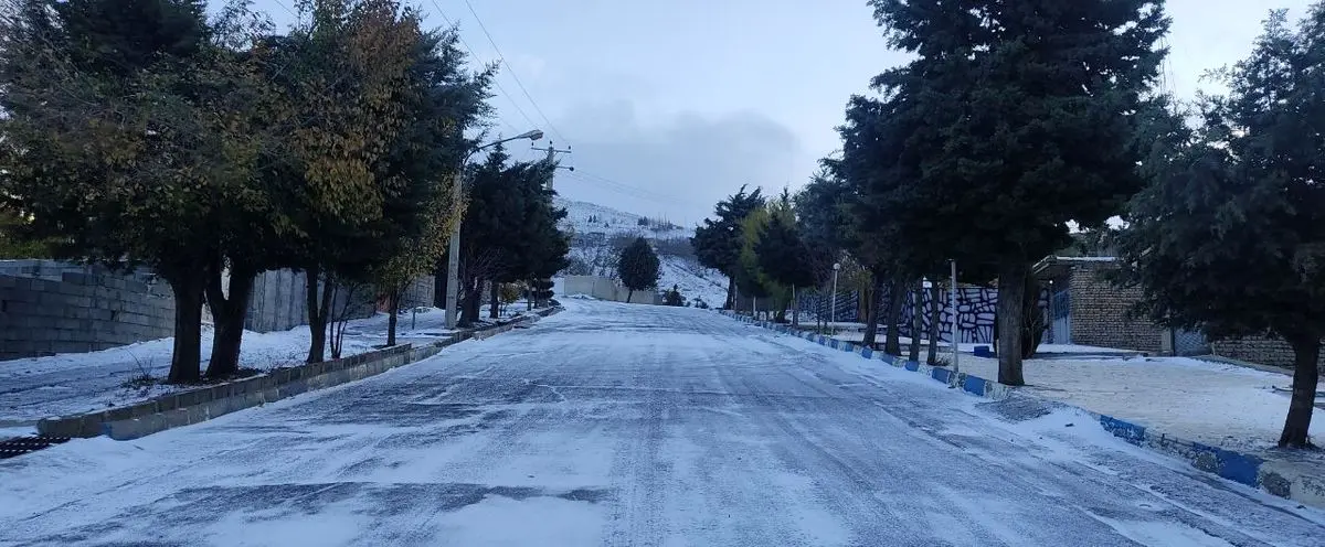 بارش برف در مناطق کوهستانی گیلان 