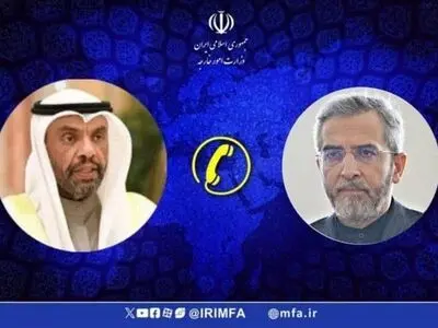 Iran acting FM holds talks with Kuwaiti FM