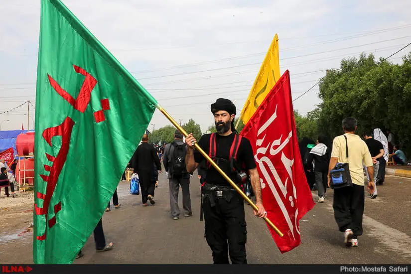 راهپیمایی اربعین از نجف تا کربلا 3