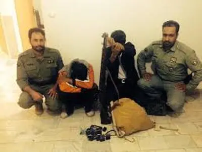 دو نفر متخلف در تالاب کانی برازان مهاباد دستگیر شدند
