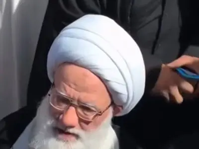 حضور آیت الله یعقوبی در تشییع قائد شهید امت در نجف اشرف + فیلم