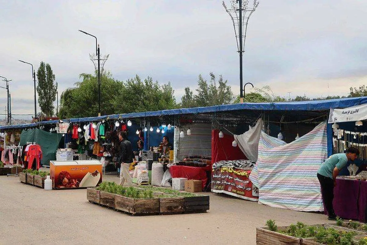 بازارچه موقت تابستانه در شورابیل اردبیل راه اندازی شد