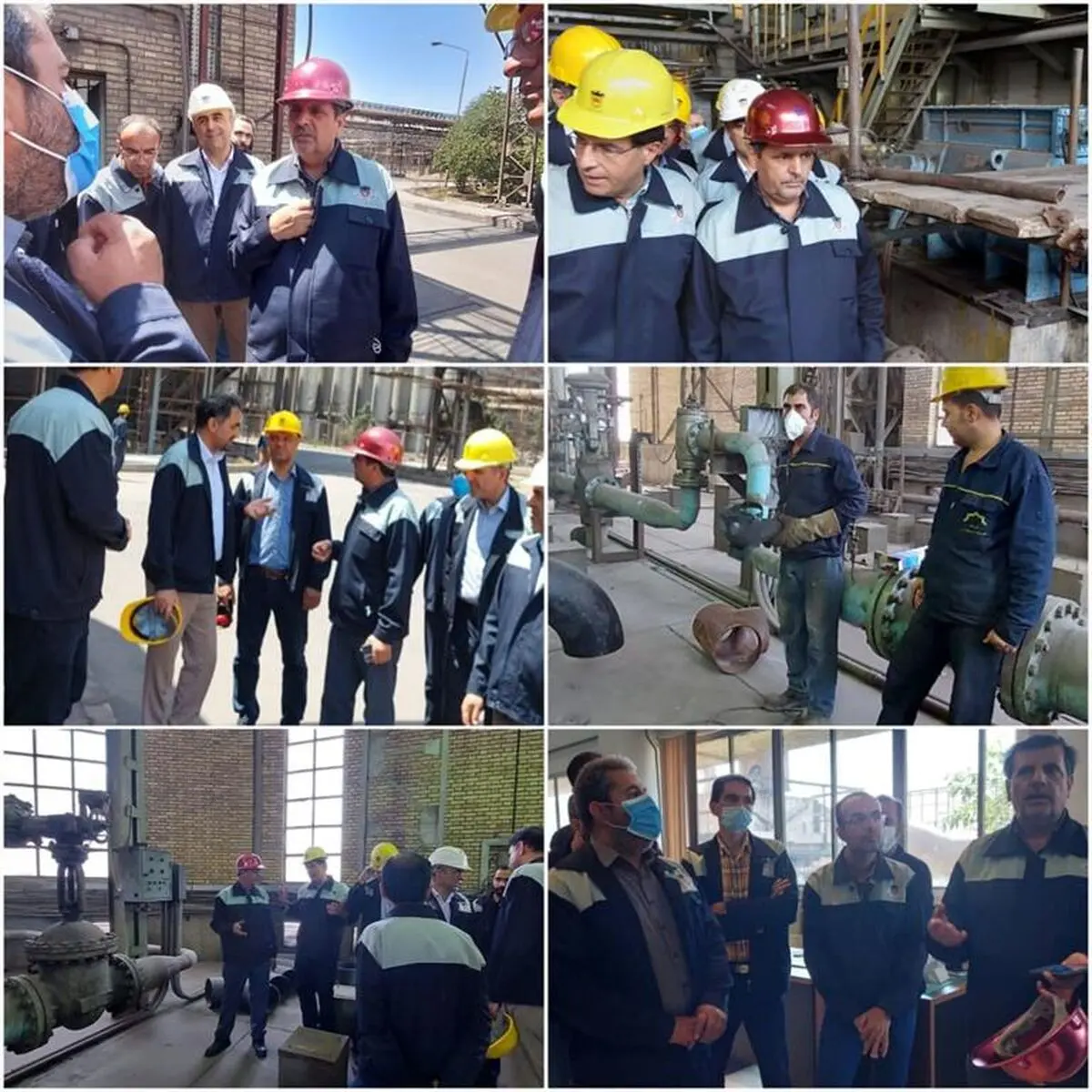بازدید مدیرعامل ذوب آهن اصفهان از تعمیرات کارگاه اکسیژن 