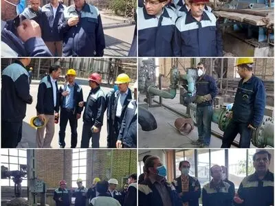 بازدید مدیرعامل ذوب آهن اصفهان از تعمیرات کارگاه اکسیژن 