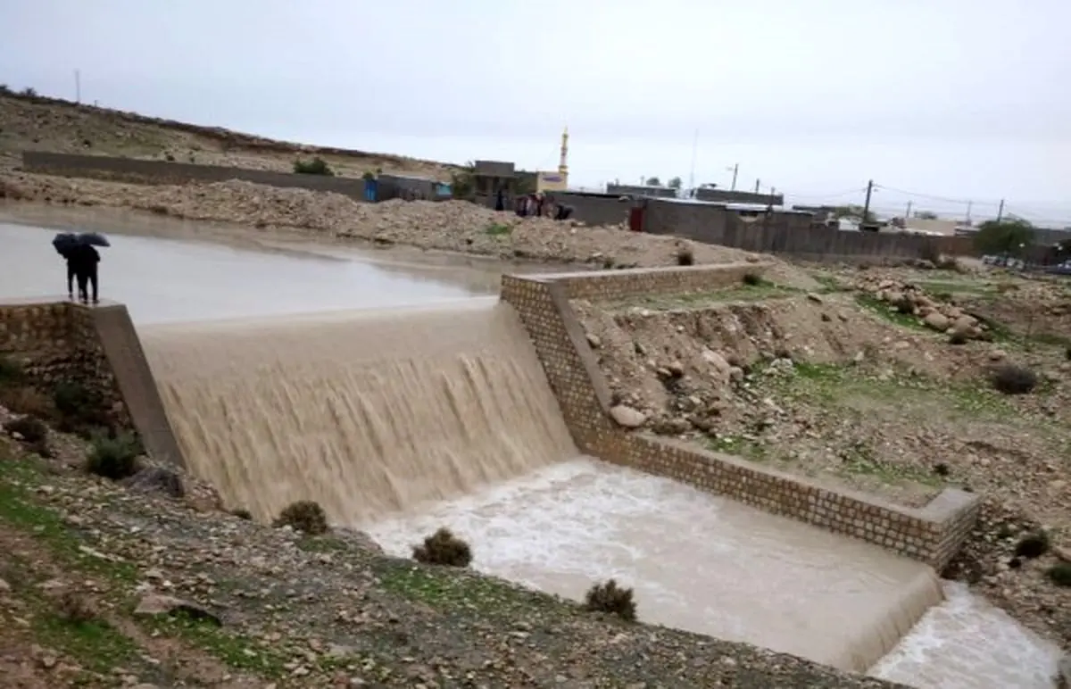افزایش ٩١ درصدی بارش‌ها نسبت به سال قبل در فارس/ تاکنون خسارتی به تاسیسات و سازه‌های آبی وارد نشده است