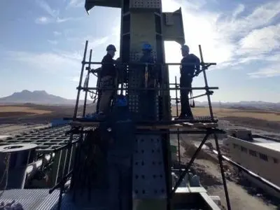 پیشرفت پروژه عظیم فولاد کردستان در قاب تصویر/ آغاز مرحله دوم نصب اجزاء کوره