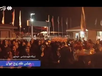 آغاز زندگی مشترک زوج بهشهری در اردوی راهیان‌نور + فیلم