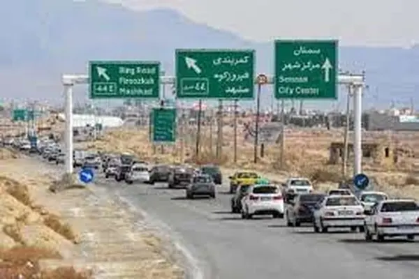 یک میلیون و ۶۵۲ هزار وسیله نقلیه در محورهای ورودی استان سمنان تردد کردند