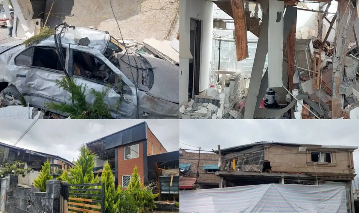 تخریب 5 واحد مسکونی در پی انفجار گاز خانگی در بخش چمستان