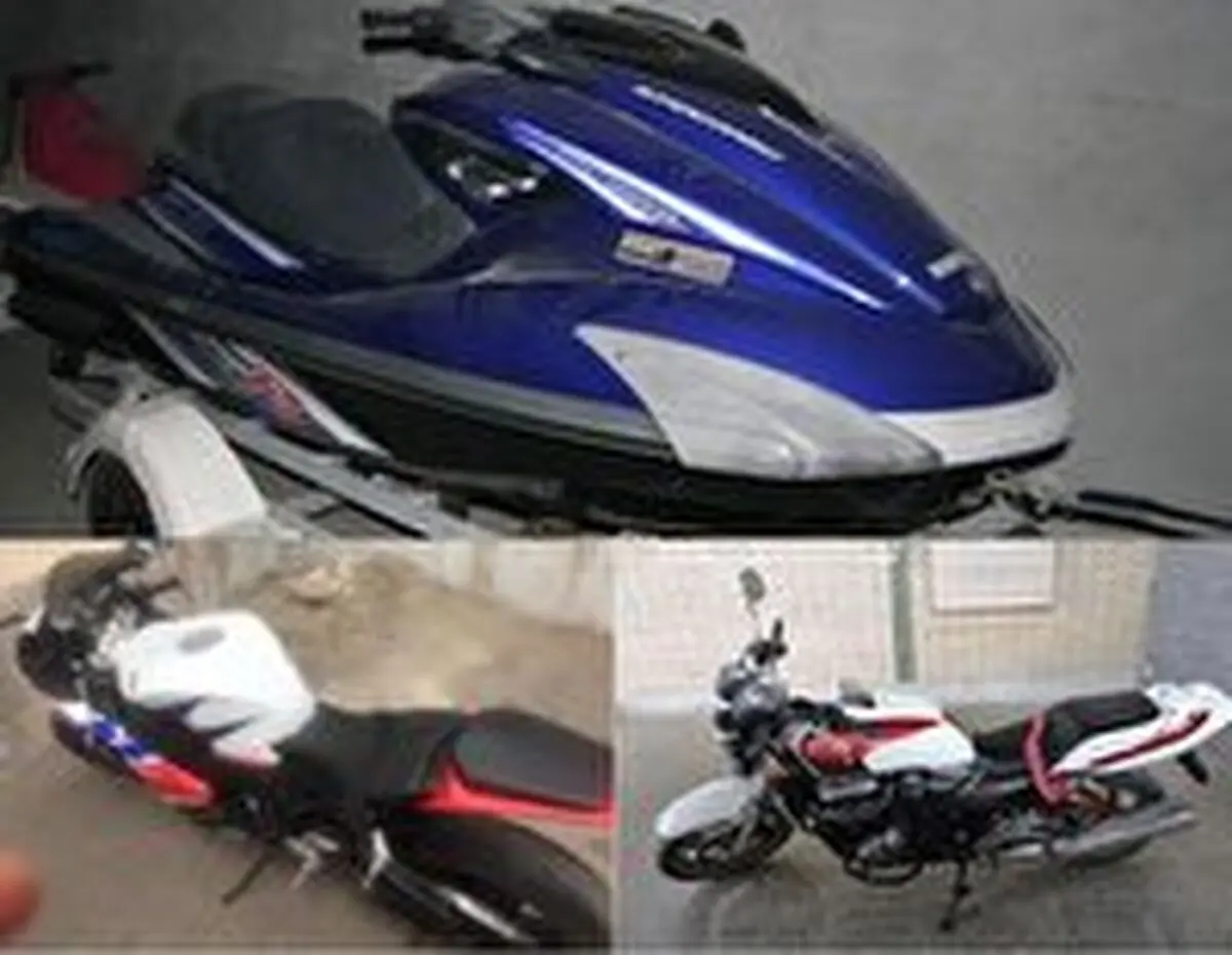 توقیف جت‌اسکی و موتورسیکلت‌های قاچاق در بندرانزلی