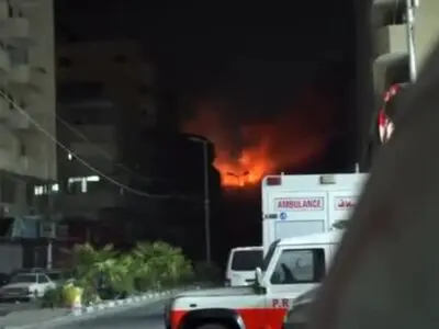 حمله هوایی رژیم صهیونیستی به نزدیکی بیمارستان «القدس»