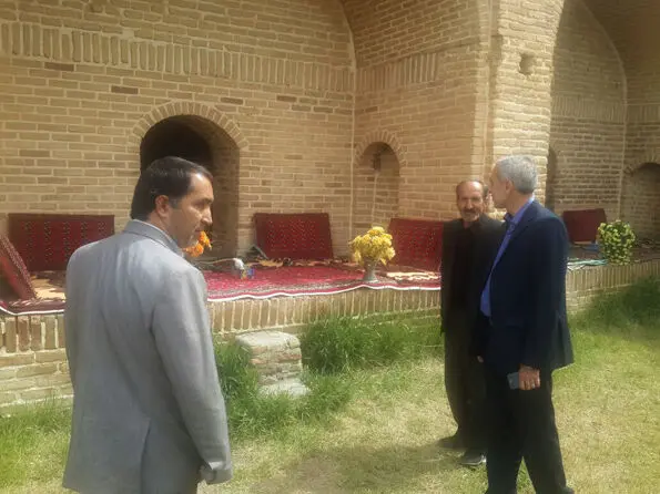 گزارش تصویری از مراحل آماده‌سازی کاروانسرای "ماهیدشت"  کرمانشاه 