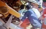 مصدومیت راننده بولدوزر در پی واژگونی از پرتگاه 
