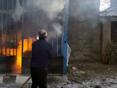 آتش سوزی یک واحد تجاری در چوبر شفت