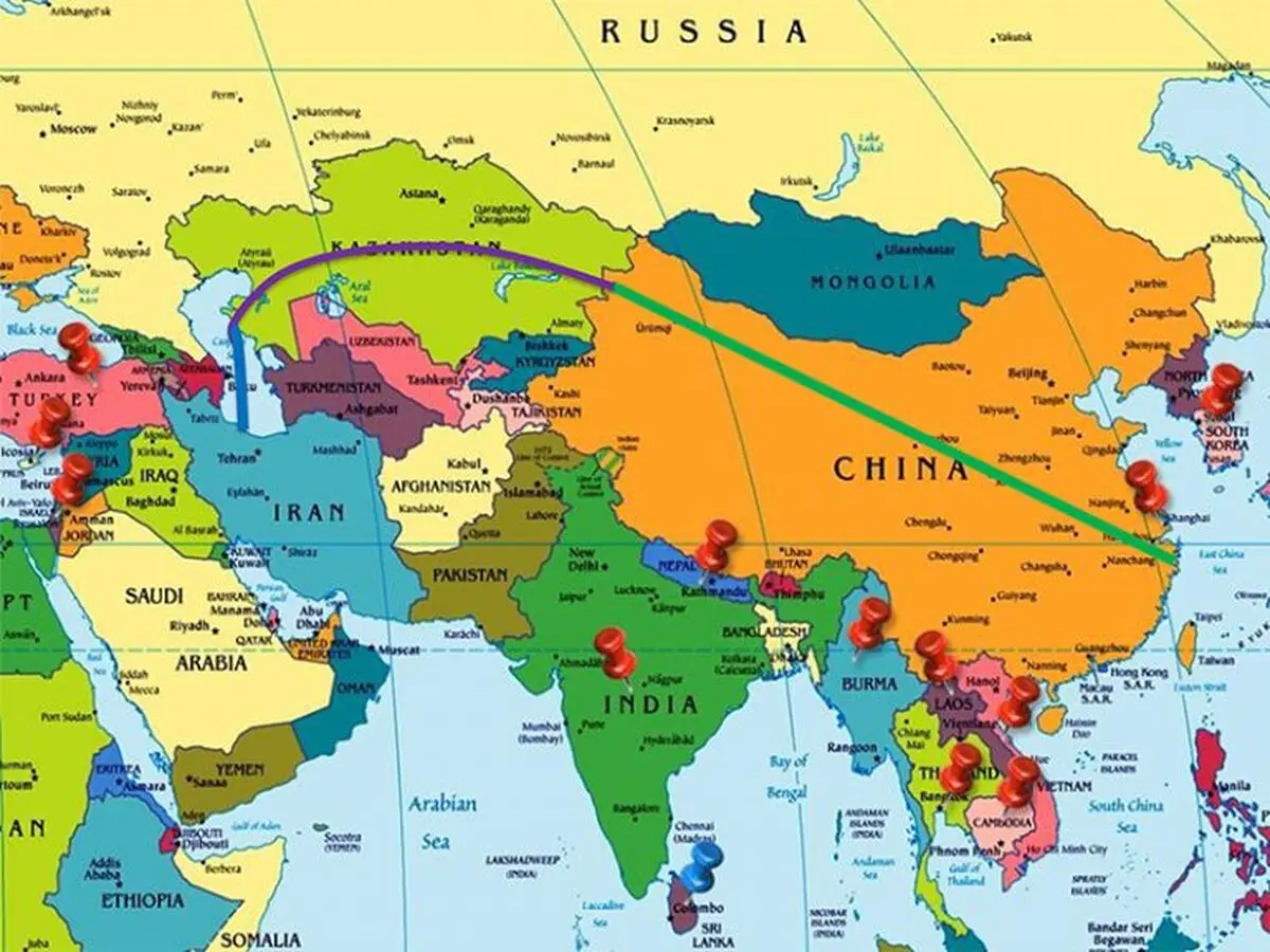 اتصال بندر بزرگ نینگبو چین به بندرکاسپین با ارسال اولین محموله کالایی