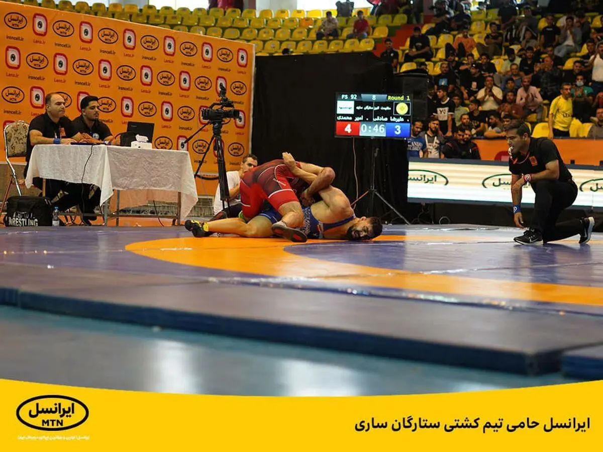  ایرانسل حامی تیم کشتی ستارگان ساری