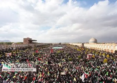 سوگواری چهلمین روز شهادت رهبر انقلاب در اصفهان