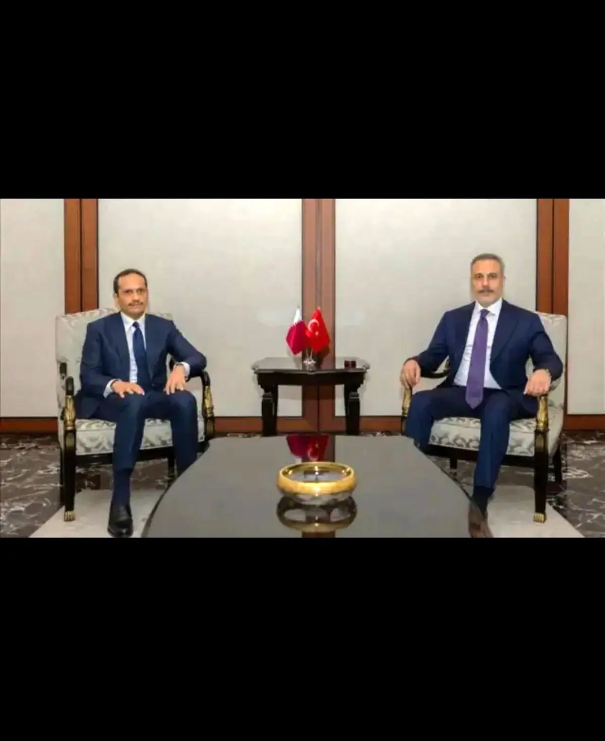 گفت‌وگوی فیدان و همتای قطری در رابطه با تحولات منطقه