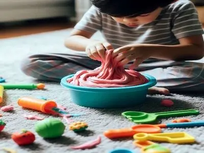 طرز پاک کردن لکه خمیراسلایم  از روی فرش