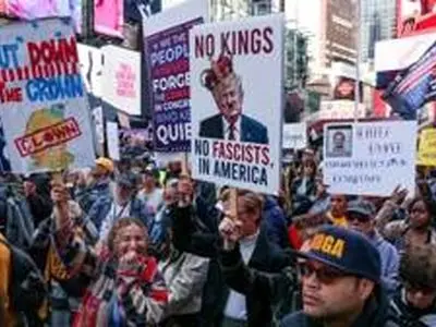 خیابان‌های نیویورک علیه ترامپ لرزید+ فیلم