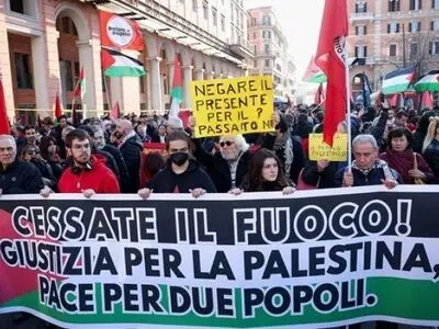 تظاهرات هزاران نفر در ایتالیا در همبستگی با غزه 

