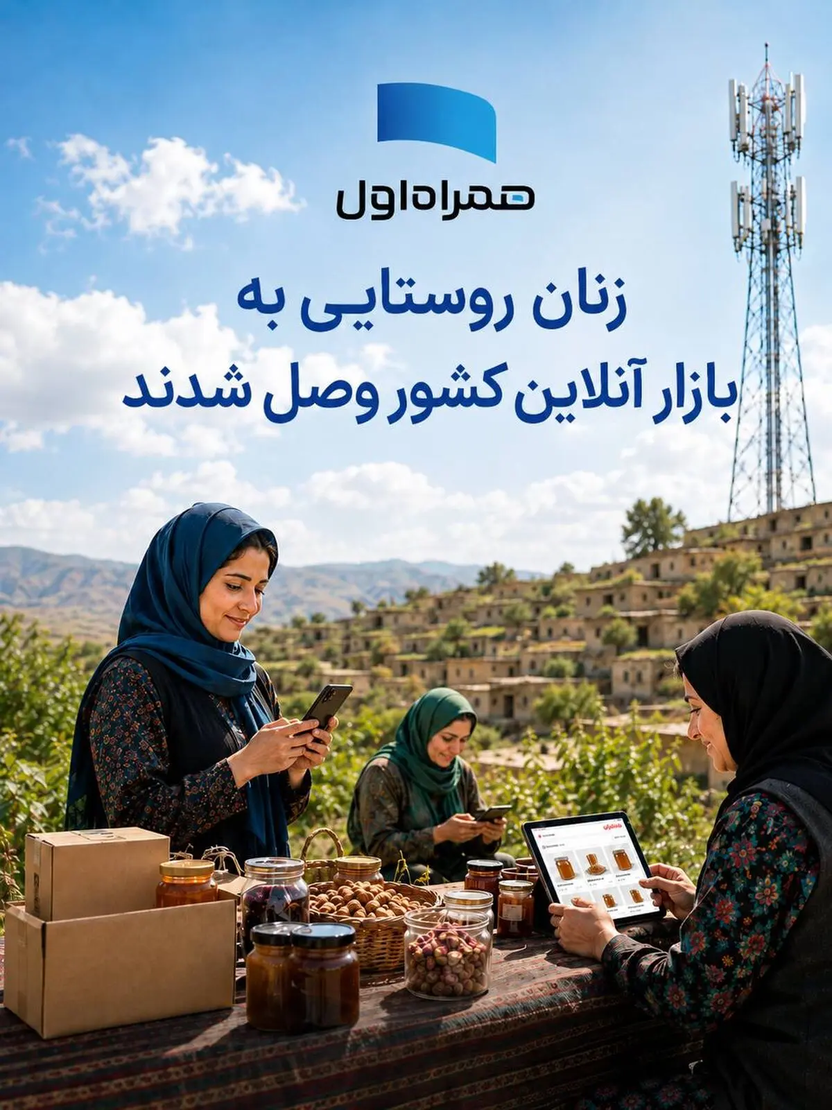 زنان روستایی به بازار ملی کشور متصل شدند