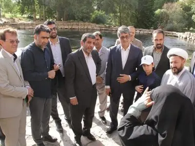 بازدید ضرغامی از سایت جهانی بیستون