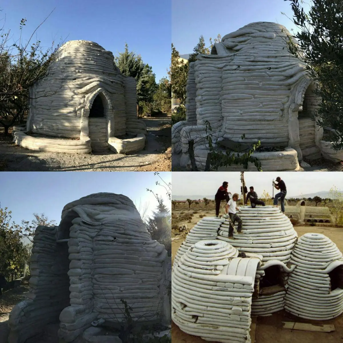ساخت سرپناه توسط دانشجویان برای زلزلهزدگان
