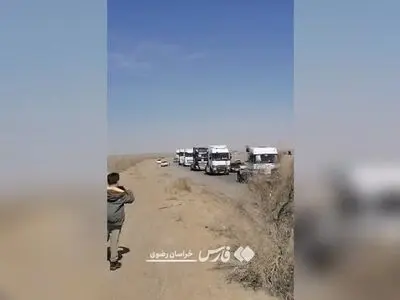 تشییع کامیونی در تایباد! + فیلم