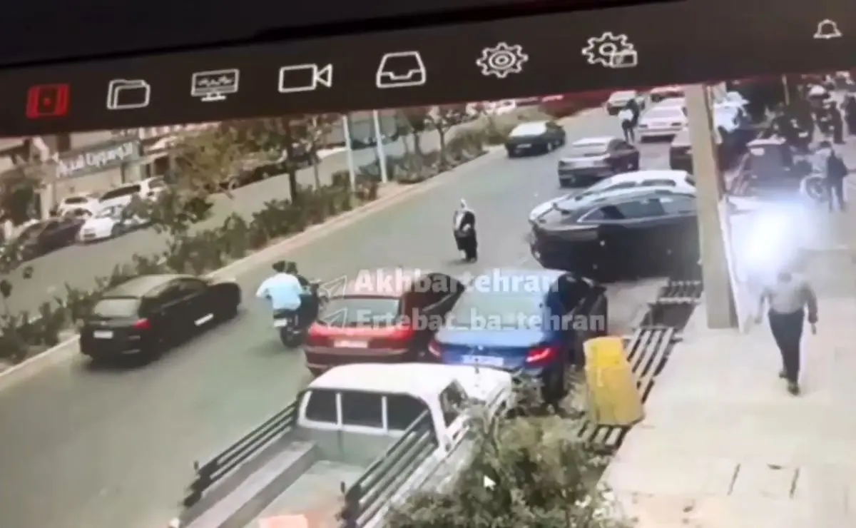 سرقت وحشیانه گردنبند از یک خانوم در بلوار دریا سعادت‌ آباد تهران + فیلم