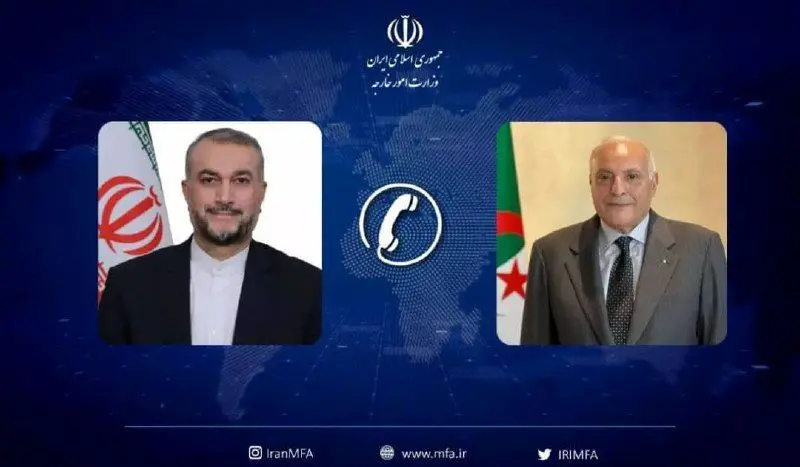 گفت‌وگوی تلفنی امیرعبداللهیان با وزیر خارجه الجزایر