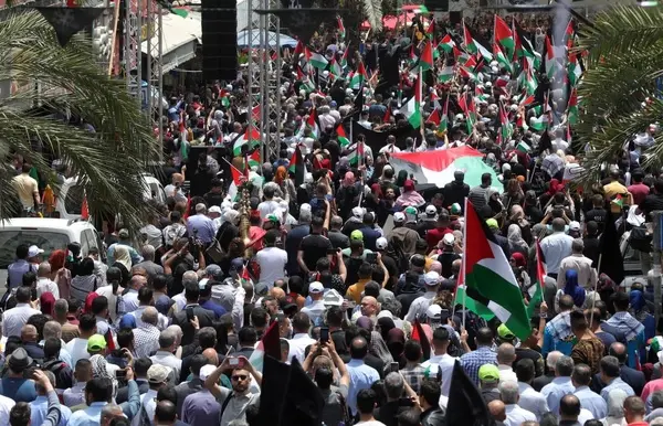 Palestinians mark anniversary of Nakba Day