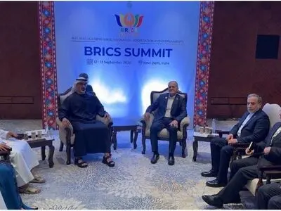 ولي عهد الامارات يلتقي بالرئيس بزشكيان في الهند